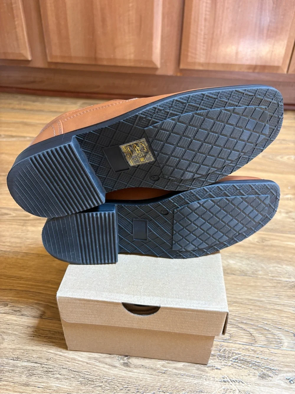 Bruno Marc Boy's Slip-On Dress Loafers in Brown Sz 5